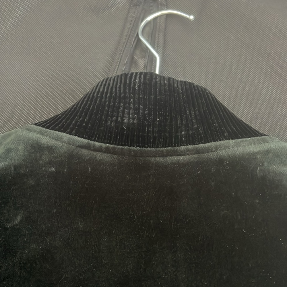 Saint Laurent Men's Velvet Logo Teddy Jacket - Picture 15 of 16